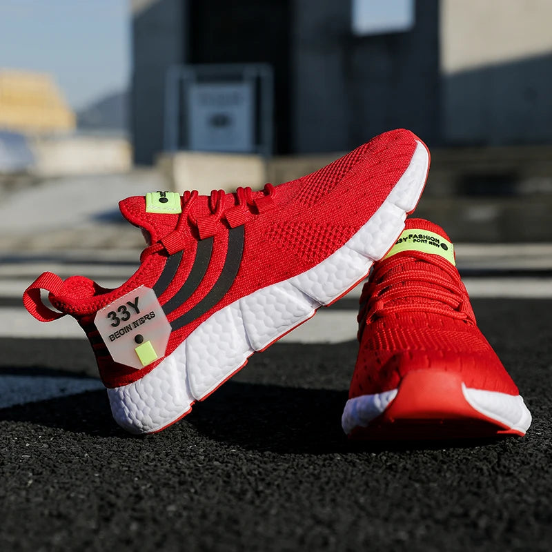 Men’s Casual Mesh Sneakers | Lightweight Breathable Running Shoes | Summer Outdoor Walking & Jogging Sports Footwear