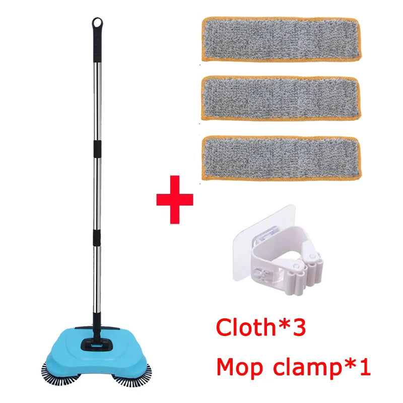 Lazy Sweeper Multifunctional Hand Push Vacuum Cleaner – Broom, Dustpan & Mop Combo