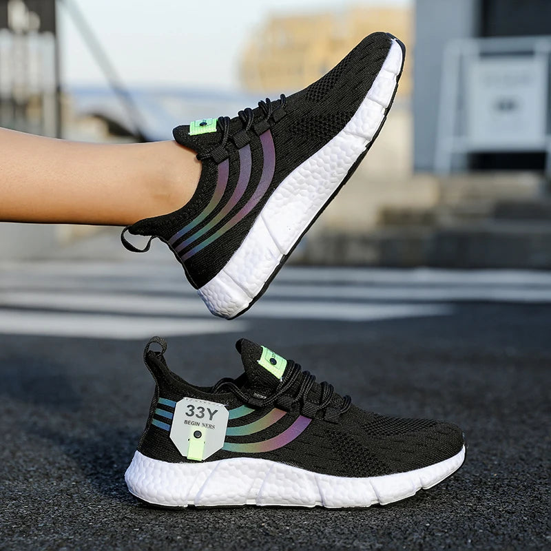 Men’s Casual Mesh Sneakers | Lightweight Breathable Running Shoes | Summer Outdoor Walking & Jogging Sports Footwear