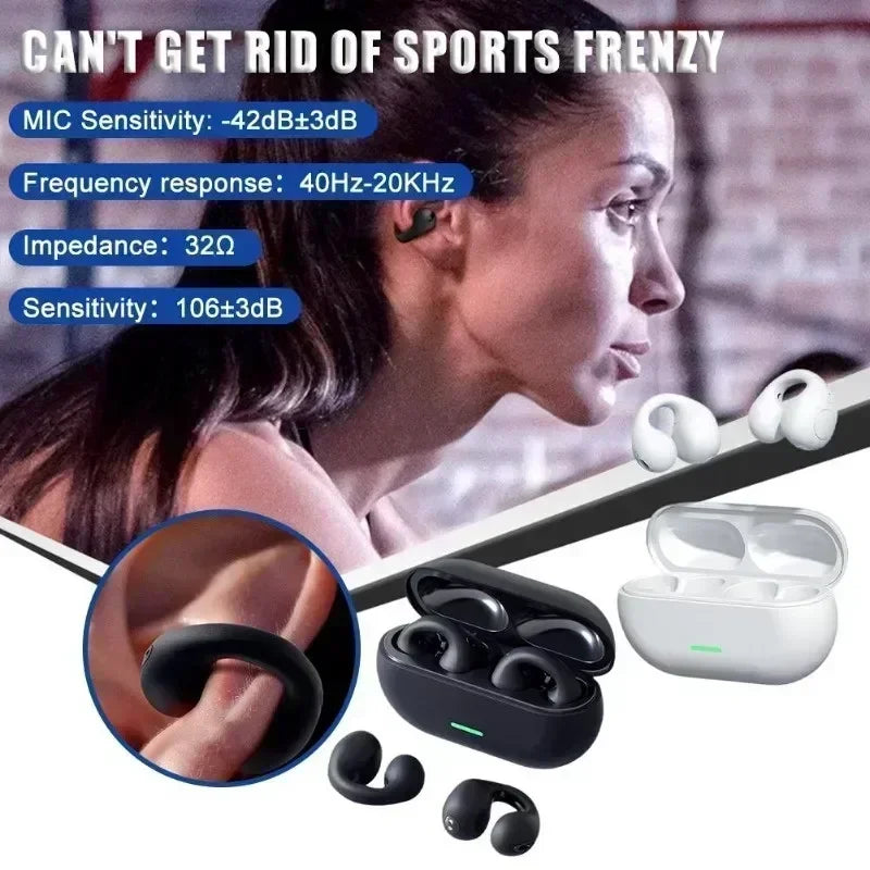 T75 Bone Conduction Wireless Bluetooth 5.3 Headphones | Sports Earphones | HiFi Waterproof TWS Headset