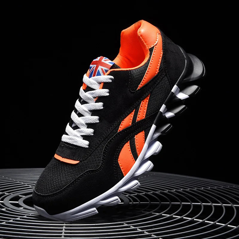 2025 Men's and Women's Fashion Blade Breathable Knitted Casual Shoes – Sports Running & Anti-Slip Tennis Shoes