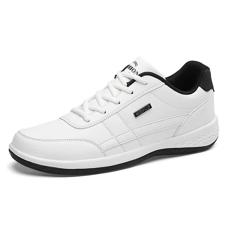 Shoes for Men Leather Sneaker Waterproof Casual Comfortable Men's Sneaker Lace Up Footwear Vulcanized Man Shoe Masculine