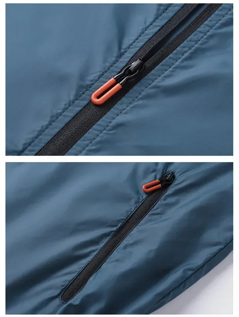 Men's Breathable Sports Waterproof Jacket – Summer UV Protection Outdoor Fishing Skin Clothing
