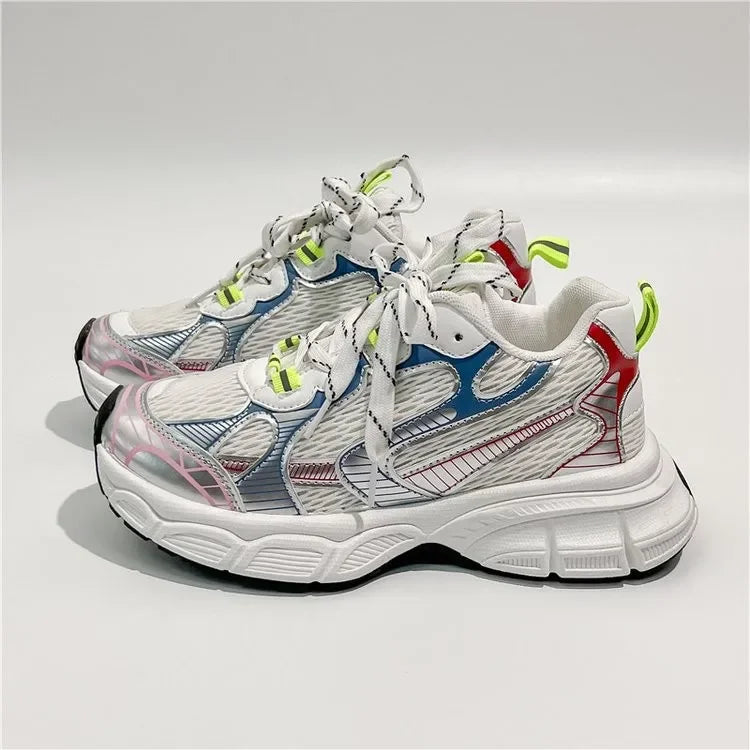2025 Women’s Mesh Breathable Running Shoes | Casual Sports Sneakers | Lightweight Fitness & Walking Vulcanized Shoes