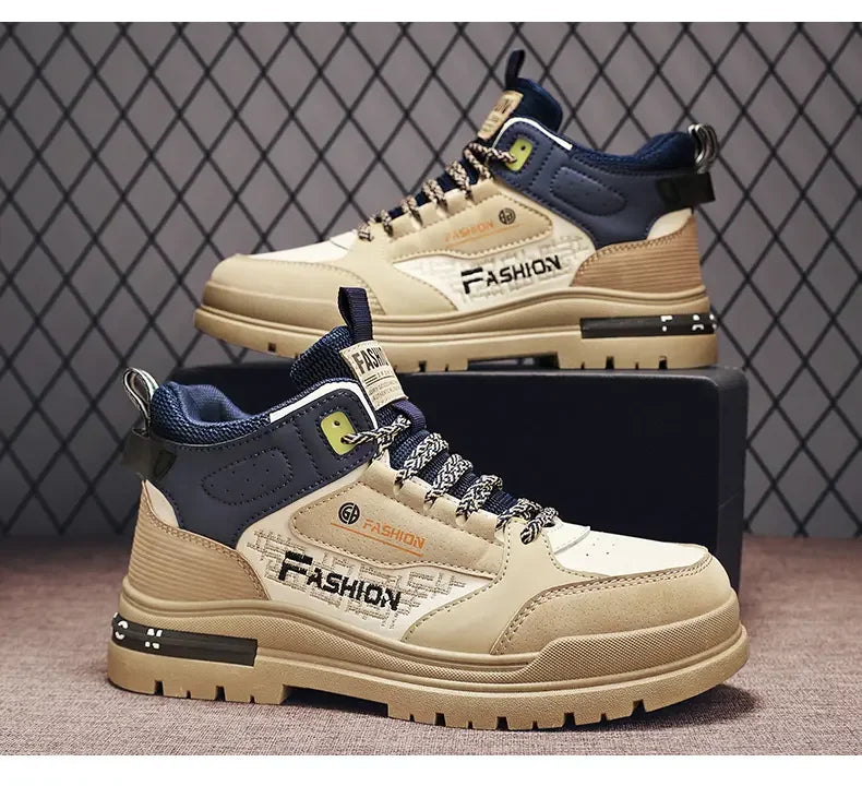 Men Casual Vulcanized Sneakers | Autumn Outdoor Walking Sport Shoes | Soft Sole Comfortable Male Fashion Boot Shoes