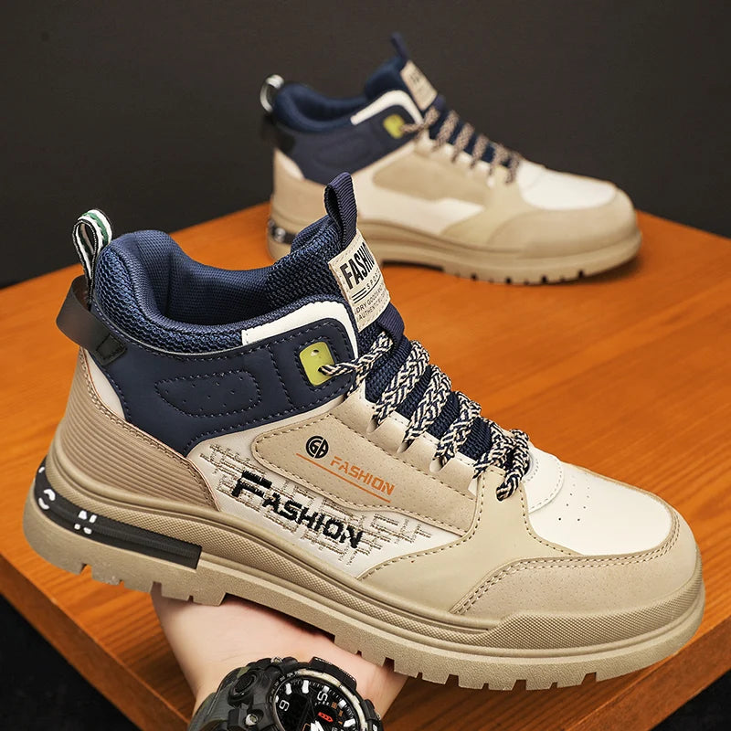 Men Casual Vulcanized Sneakers | Autumn Outdoor Walking Sport Shoes | Soft Sole Comfortable Male Fashion Boot Shoes