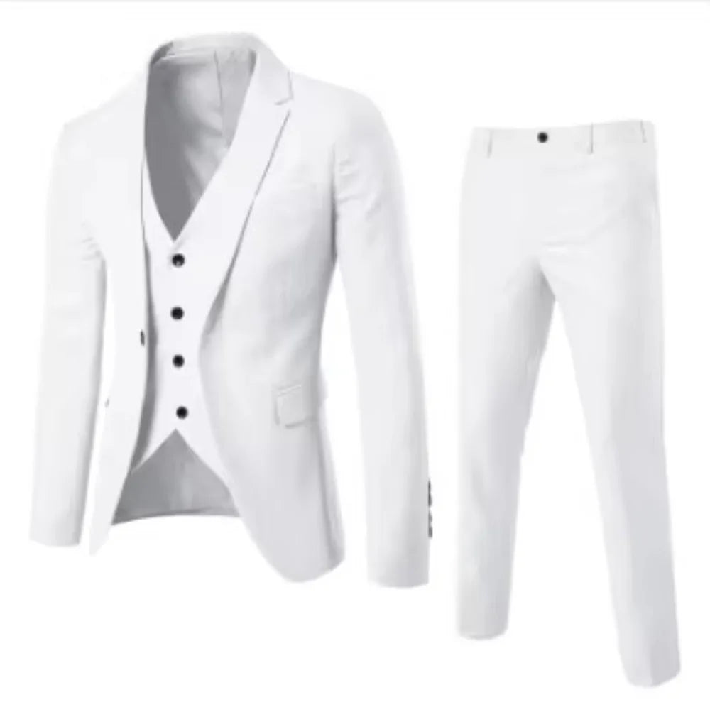 Men's Blazer Single Button Cardigan Full Sleeve Slim Fit Turn Down Collar Top Blazer Solid Smart Casual Outwear – Spring 2025
