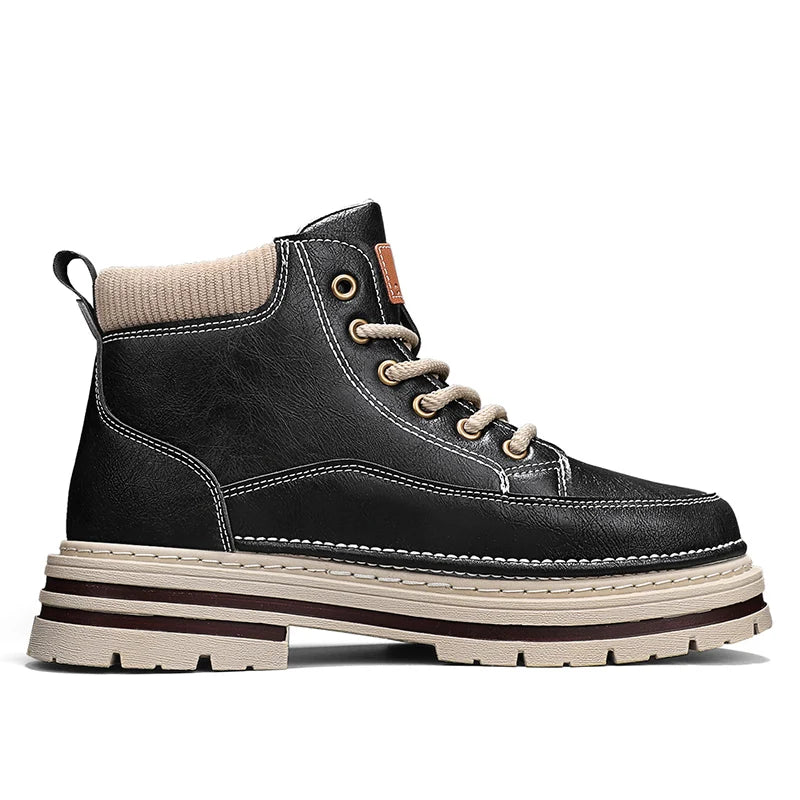Men’s Casual Boots | High Top Sports-Inspired Ankle Boots | Outdoor Anti-Slip Thick Sole Shoes